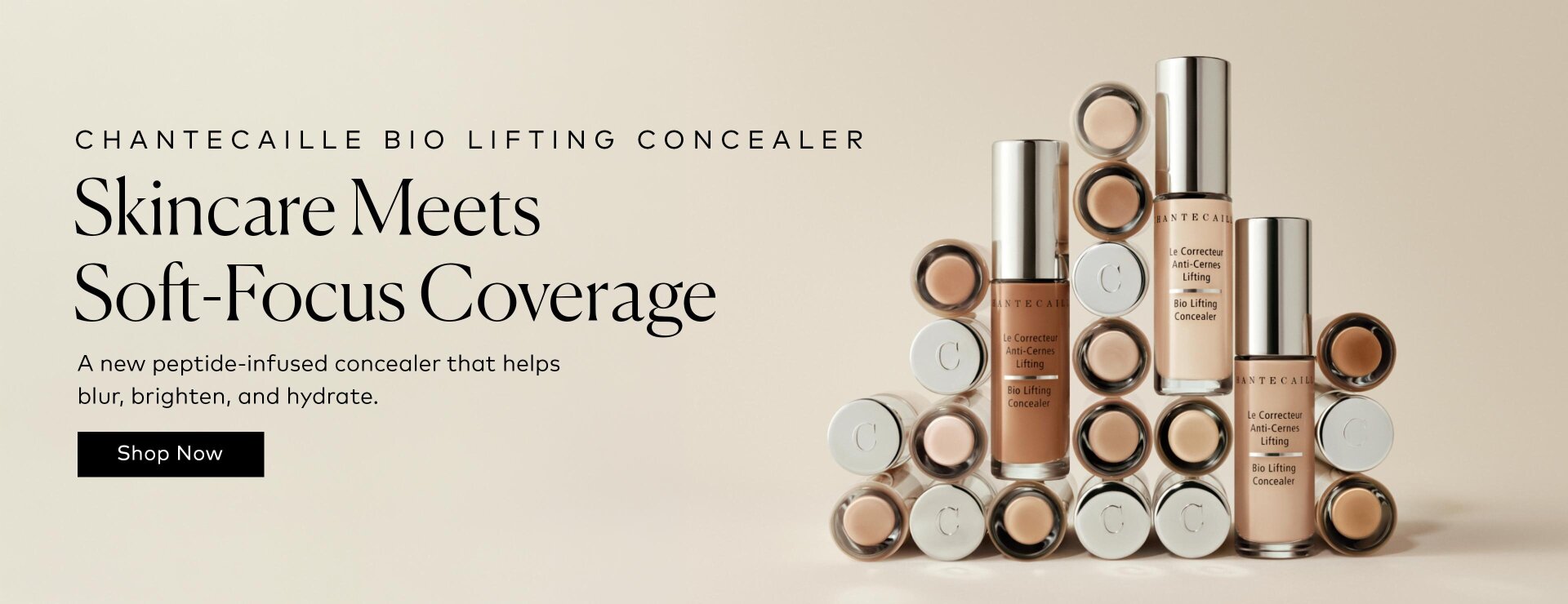 Swipe away the look of fine lines and dark circles with medium buildable coverage, a blurred light-diffusing finish, and skincare-powered ingredients. Shop the Chantecaille Bio Lifting Concealer at Beautylish.com