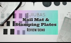 New Ejiubas Silicone Nail Mat & Stamping Plates! *Review and Demo*