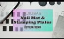 New Ejiubas Silicone Nail Mat & Stamping Plates! *Review and Demo*