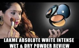 LAKME ABSOLUTE White Intense Wet & Dry Compact Review | deepikamakeup