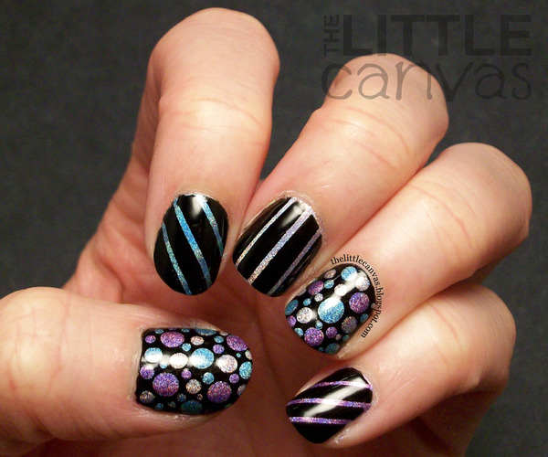 Holo tape and doticure using Color Club Halo Hues | The Little Canvas A ...