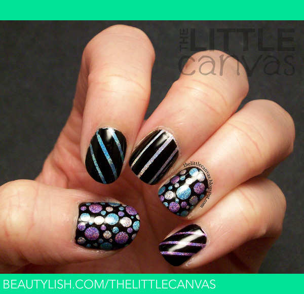Holo tape and doticure using Color Club Halo Hues | The Little Canvas A ...