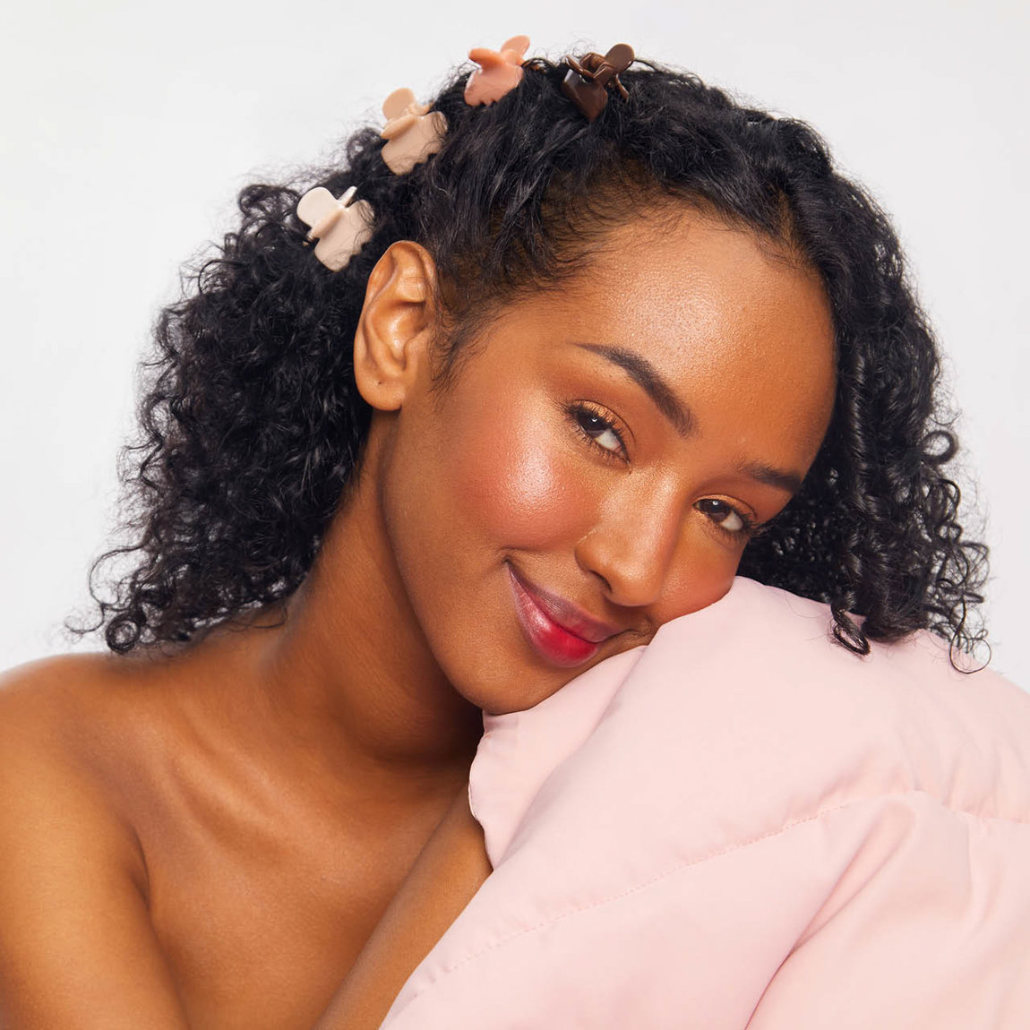 Kitsch Mini Puffy Cloud Claw Clips 8 Piece Set Rosewood | Beautylish