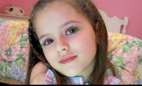 Watermelon Summer Makeup Tutorial for Kids by Emma cute 7 years old