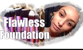 Simple, but Flawless Foundation Application Tutorial & Brush Demo