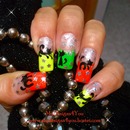 Halloween Nails-How to paint a cat
