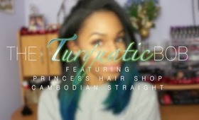 BLUE HAIR TUTORIAL! The Turquatic Bob feat. PHS Cambodian Straight