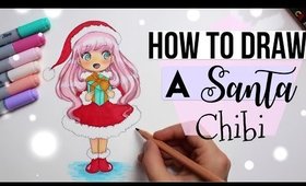 🎄HOW to DRAW A SANTA CHIBI 🎅🏼