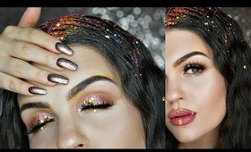 FESTIVAL #GLITTAH Makeup & Hair Look