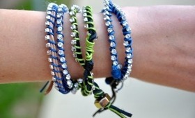 DIY: Leather Wrap Bracelets