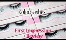 Koko Lashes First Impression + Review