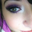 purple smokey eye