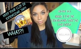 KEEPING YOUR CLIP IN HAIR EXTENSIONS IN FOR DAYS?! | MissToniTone