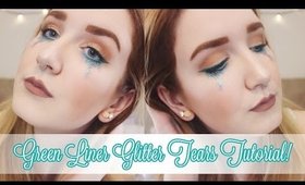 Green Liner Glitter Tears Tutorial!