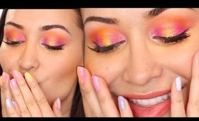 Colorful Spring: Nails & Eyes: Super Simple