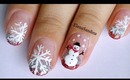 Christmas Glitter Nail Design