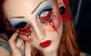 Creepy Doll make-up tutorial look Halloween 2013