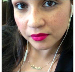 I love the pigment from this "shocking pink" lipstick!!!