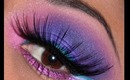 Sephora Holiday Look #5 - Purple with Turquoise liner!!