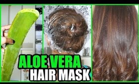 ALOE VERA HAIR MASK! │HOW TO USE ALOE VERA FOR HAIR GROWTH DEEP CONDITION FOR SOFT AND SHINY HAIR