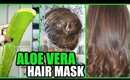 ALOE VERA HAIR MASK! │HOW TO USE ALOE VERA FOR HAIR GROWTH DEEP CONDITION FOR SOFT AND SHINY HAIR
