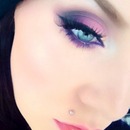 Purple Valentines day makeup