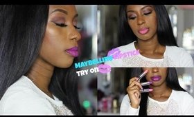 Maybelline Matte Color Sensational  Try On Pt2