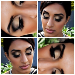 Bollywood style makeup - smoky eye