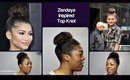 Zendaya Inspired Top Knot