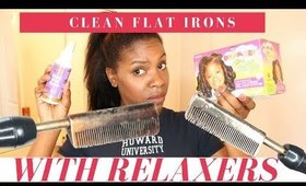 Beauty Hack: Clean Flat Irons Using a Relaxer