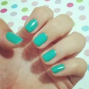 blue /green nails 