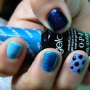 blue velvet manicure / OPI  GELCOLOR 