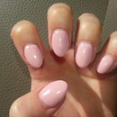 Soft pink nails