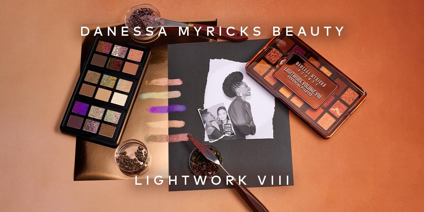 The latest Lightwork Palette takes you from sun-soaked canyons to shimmering shores and cosmic skies with 18 shades of rich mattes, reflective metallics, and color-shifting chromes. Shop the Danessa Myricks Beauty Lightwork VIII Freedom Palette on Beautylish.com
