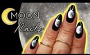 Easy Moon Nail Art 🌙