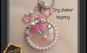 Watch me craft - dry shaker keyring in epoxy resin and UV gel