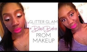 Glitter Glam Prom Makeup Tutorial #BlackBarbie