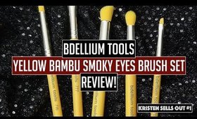 Bdellium Tools: Yellow Bambu Smoky Eyes 5pc. Brush Set Review!