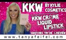 KKW Creme Liquid Lipsticks | Kylie Cosmetics | Swatches | Try On |  Review | Tanya Feifel-Rhodes
