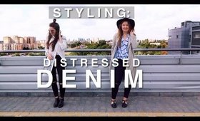 STYLING DISTRESSED DENIM I STYLETHETWO