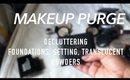 MAKEUP PURGE 2016 | Stash + DECLUTTERING My Powders for Normal/Dry Skin NaturallyCurlyQ