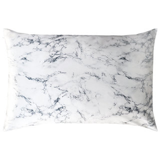 Queen/Standard Silk Pillowcase Marble