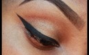 How to : Winged Eyeliner tutorial using NYX Cosmetics gel eyeliner- Requested