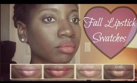 Fall ♡ Lipstick Swatches