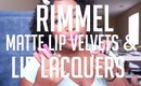 Rimmel Show Off (Apocalips) Matte Lip Velvets & Lip Lacquer Demo | Jessica Chanell