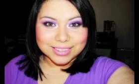 Bright Pink & Purple V-day Look
