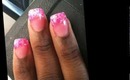 Quick Cute and Easy Pink Glitter Nails