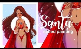 Santa🎅🏼🎄 #sexyxmasgirls IG series / Speed Painting