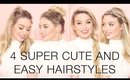 4 Super Cute And Easy Hairstyles   |   Milk + Blush Hair Extensions