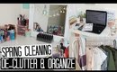 Spring Cleaning my Makeup Vanity, Office & Closet - De-Clutter & Organize
